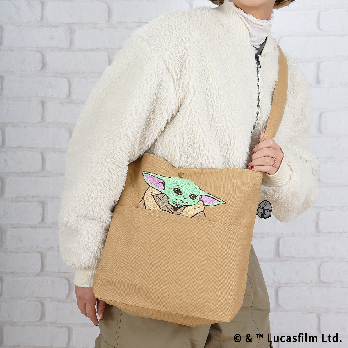 グローグーのふわふわ刺繍が入ったトート♪