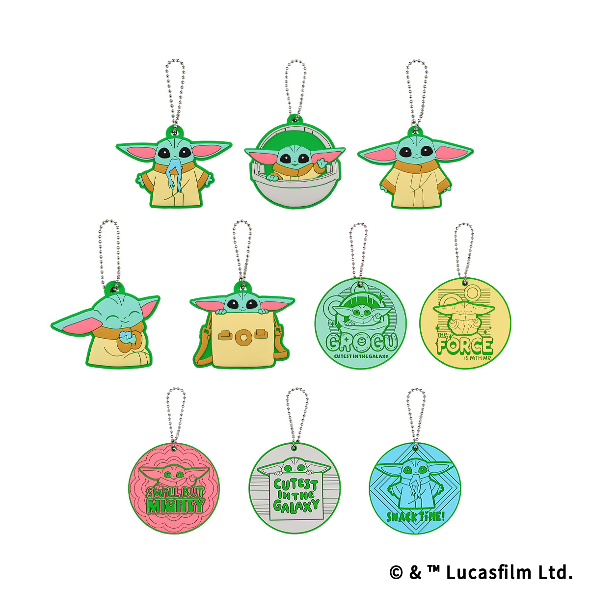 STAR WARS GROGU CUTEST IN THE GALAXY ラバーキーホルダーコレクション