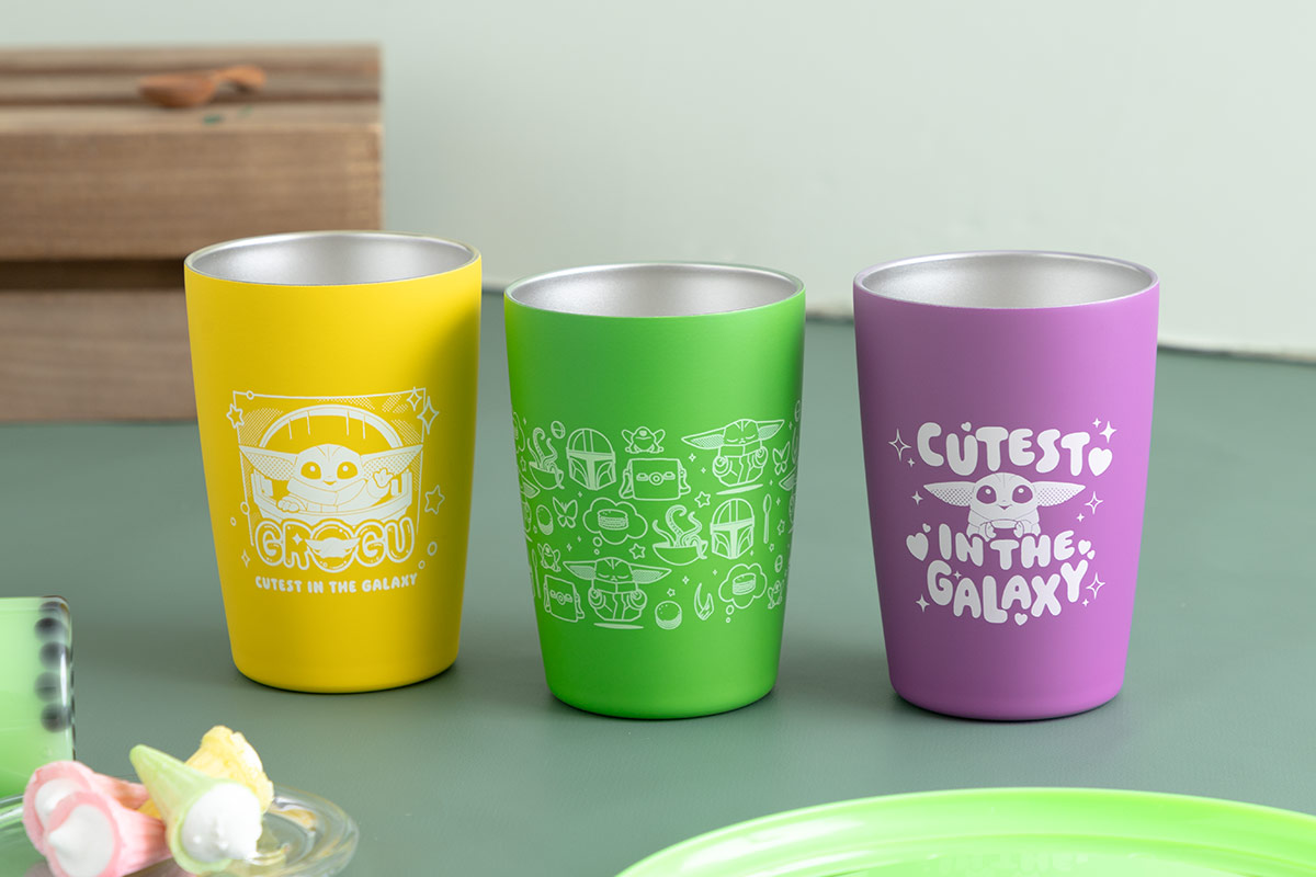 STAR WARS GROGU CUTEST IN THE GALAXY ステンレスタンブラー グリーン