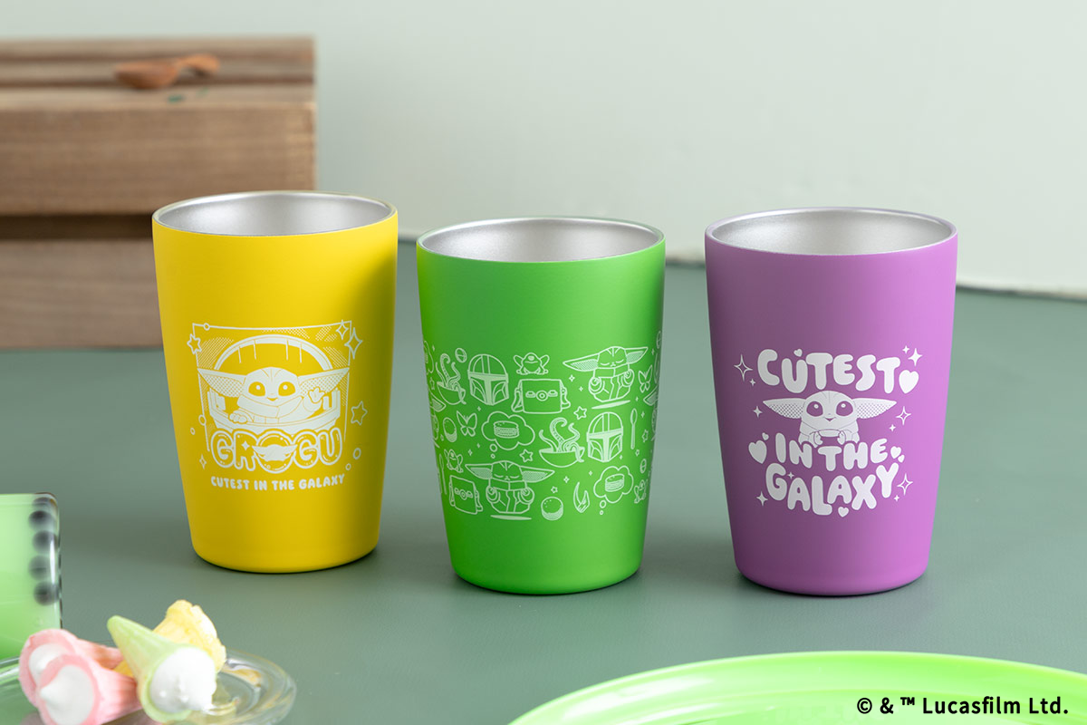 STAR WARS GROGU CUTEST IN THE GALAXY ステンレスタンブラー イエロー