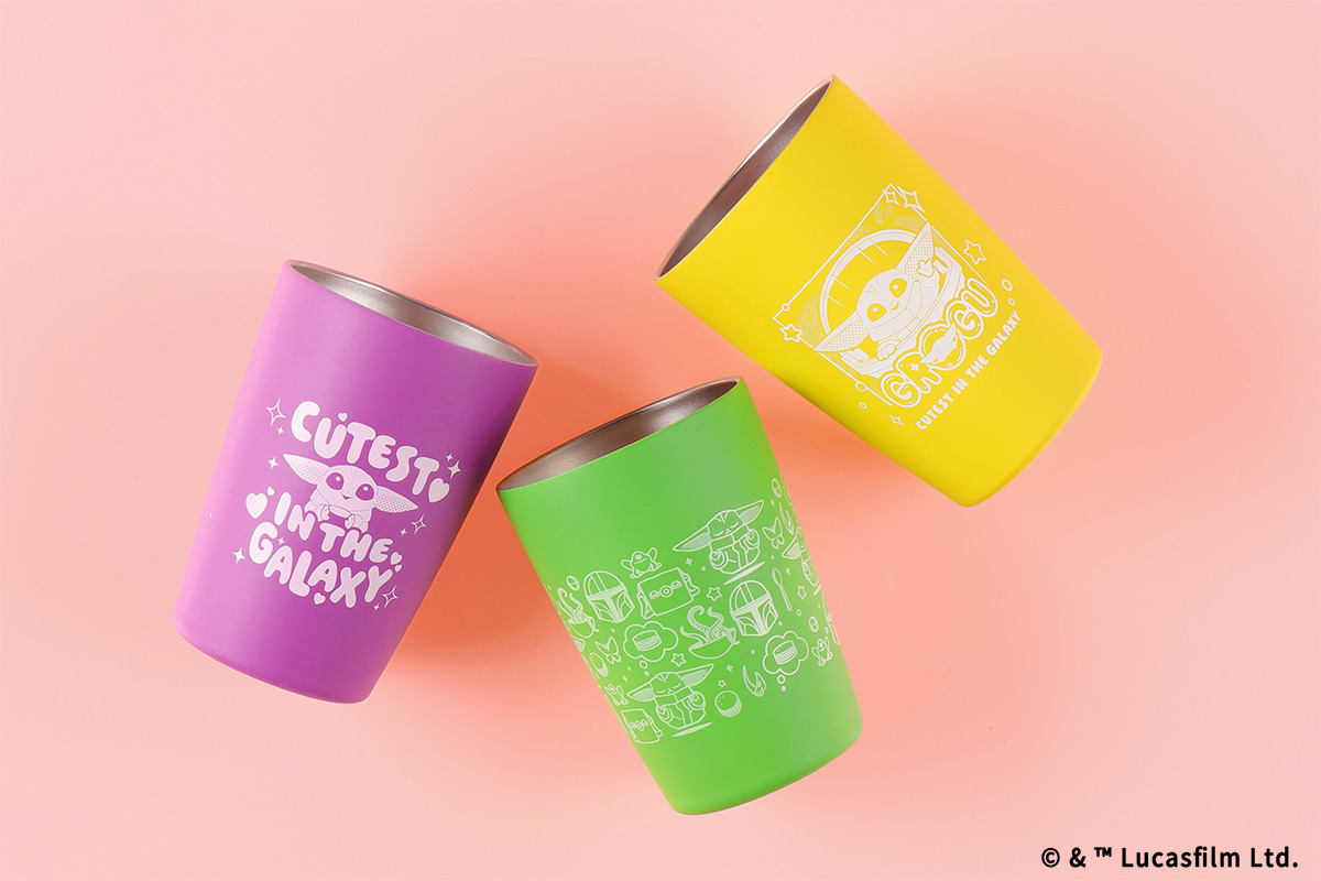 STAR WARS GROGU CUTEST IN THE GALAXY ステンレスタンブラー イエロー