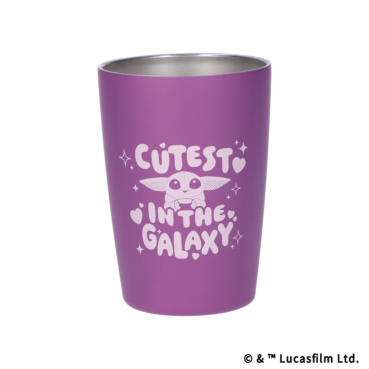 STAR WARS GROGU CUTEST IN THE GALAXY ステンレスタンブラー パープル