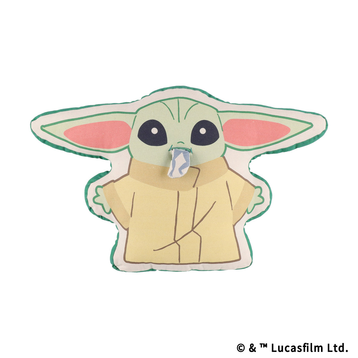 STAR WARS GROGU CUTEST IN THE GALAXY ダイカットクッション グローグーとカエル