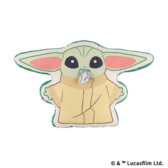 STAR WARS GROGU CUTEST IN THE GALAXY ダイカットクッション グローグーとカエル