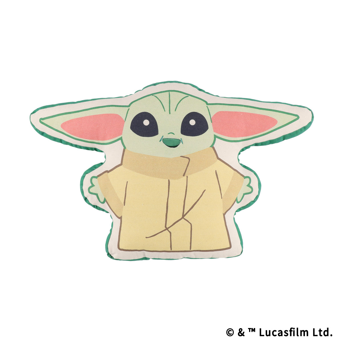 STAR WARS GROGU CUTEST IN THE GALAXY ダイカットクッション グローグーとカエル
