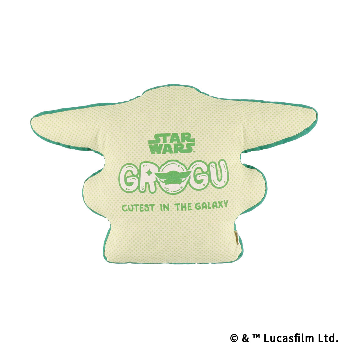STAR WARS GROGU CUTEST IN THE GALAXY ダイカットクッション グローグーとカエル
