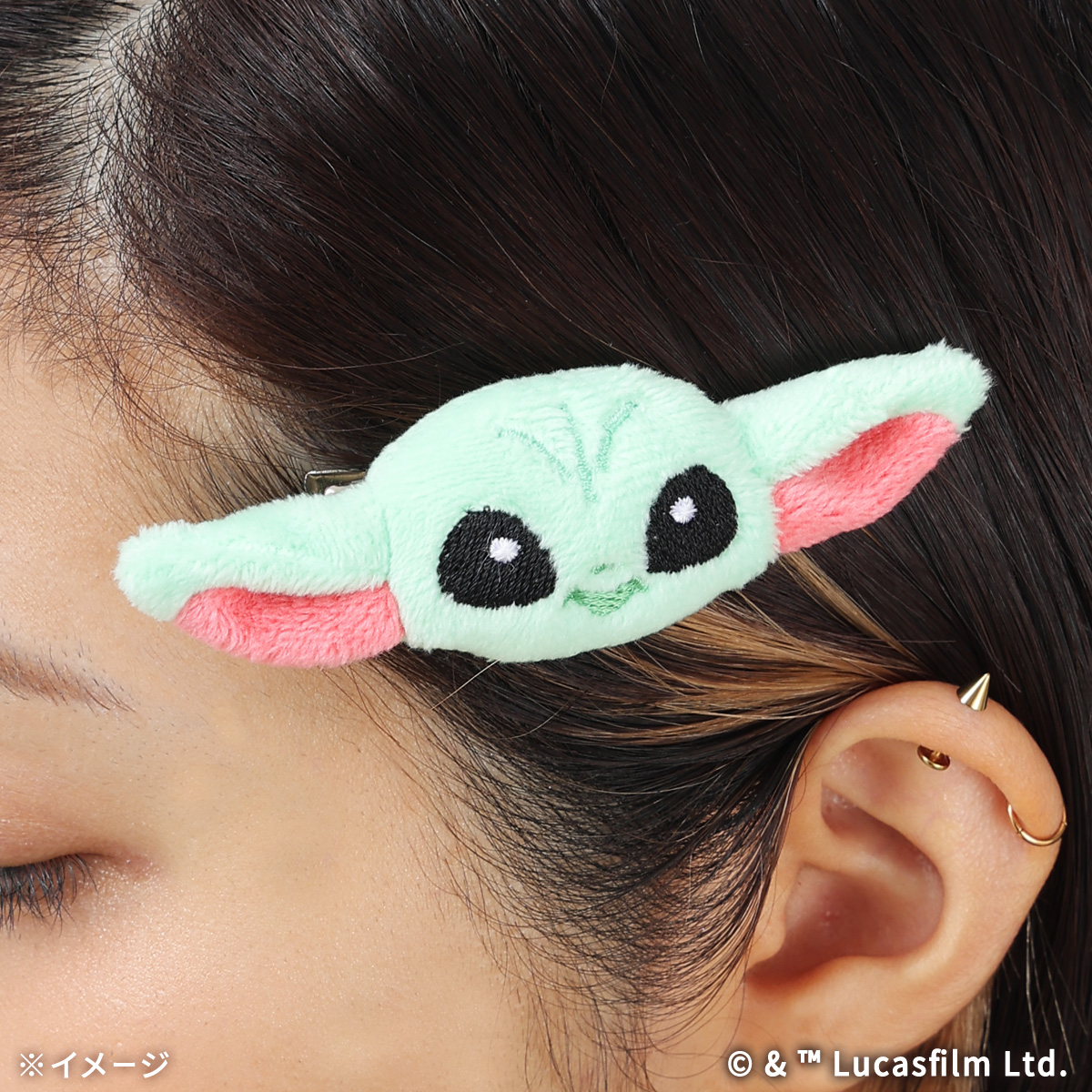 STAR WARS GROGU CUTEST IN THE GALAXY 前髪クリップ GROGU