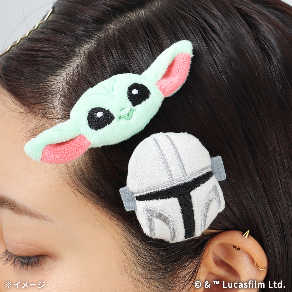 STAR WARS GROGU CUTEST IN THE GALAXY 前髪クリップ MANDO