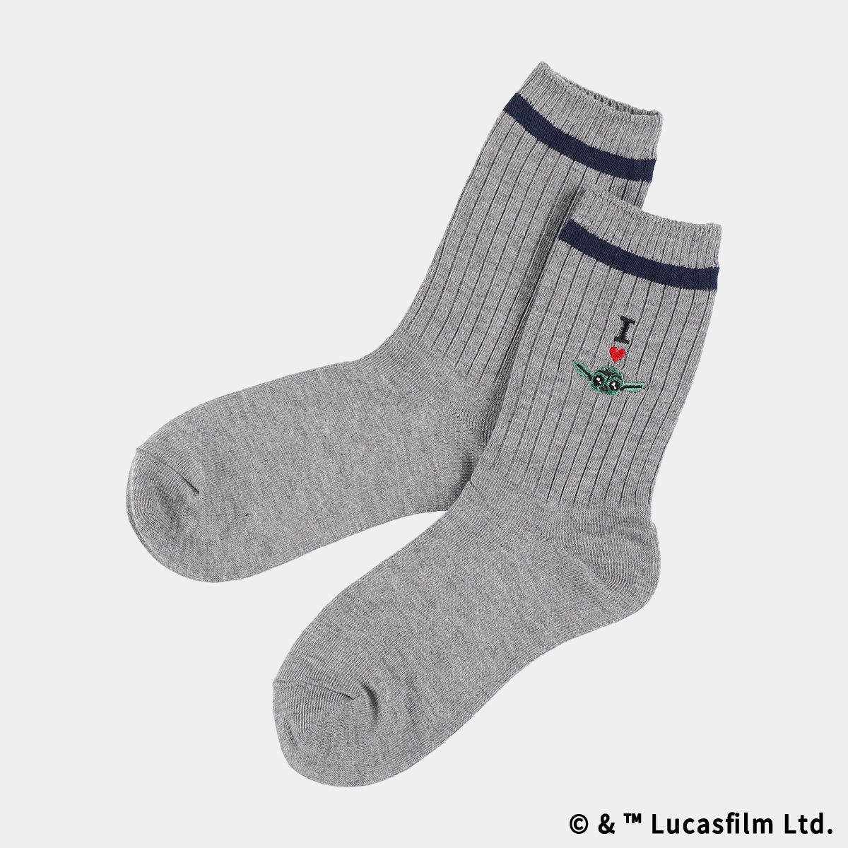 STAR WARS GROGU CUTEST IN THE GALAXY I LOVE GROGU／MANDO ソックス