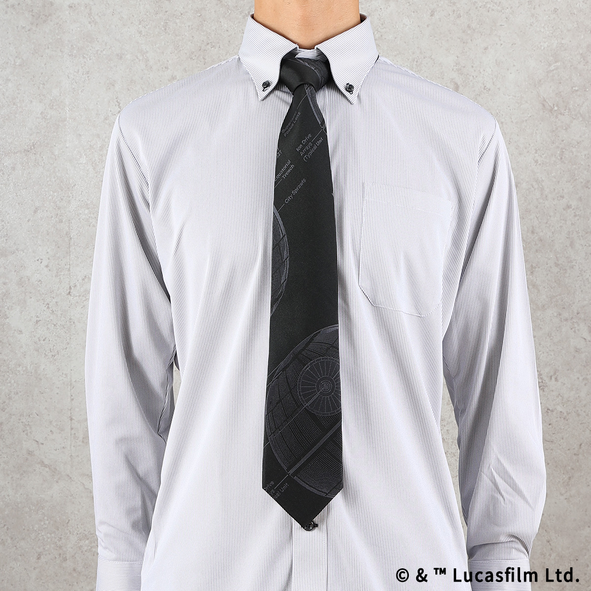 STAR WARS シルクネクタイ デス・スター