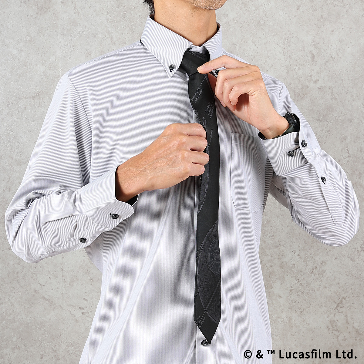 STAR WARS シルクネクタイ デス・スター