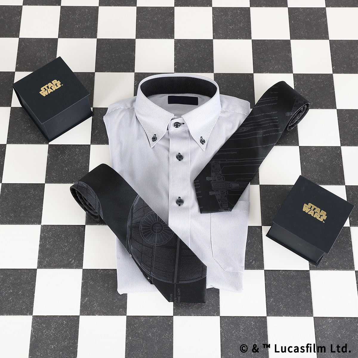 STAR WARS シルクネクタイ デス・スター