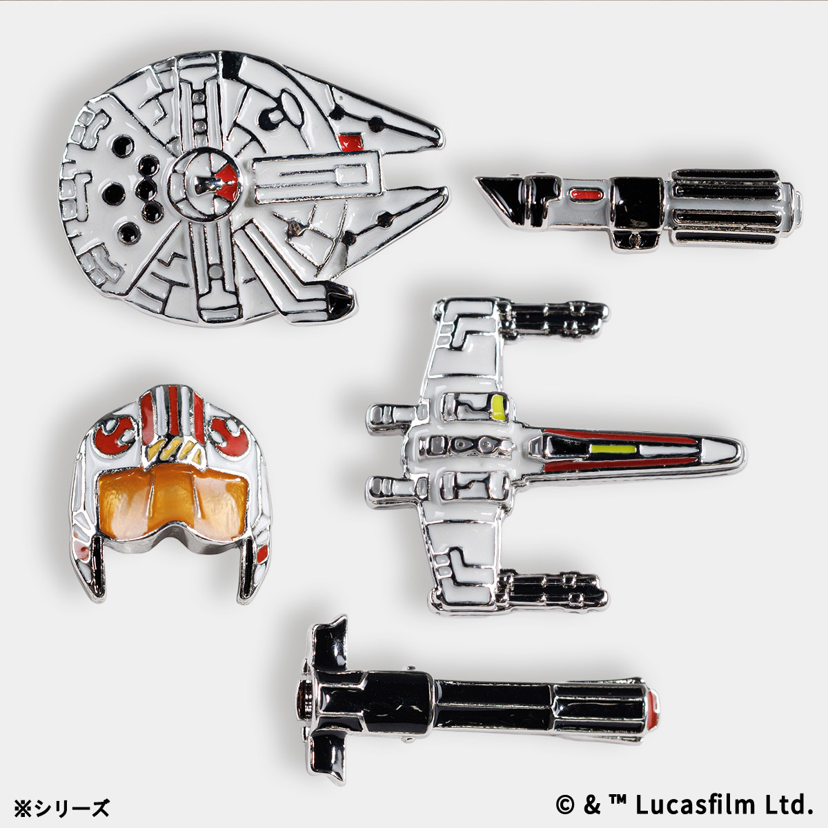 STAR WARS ぷっくりピンバッジ ライトセーバー カイロ・レン