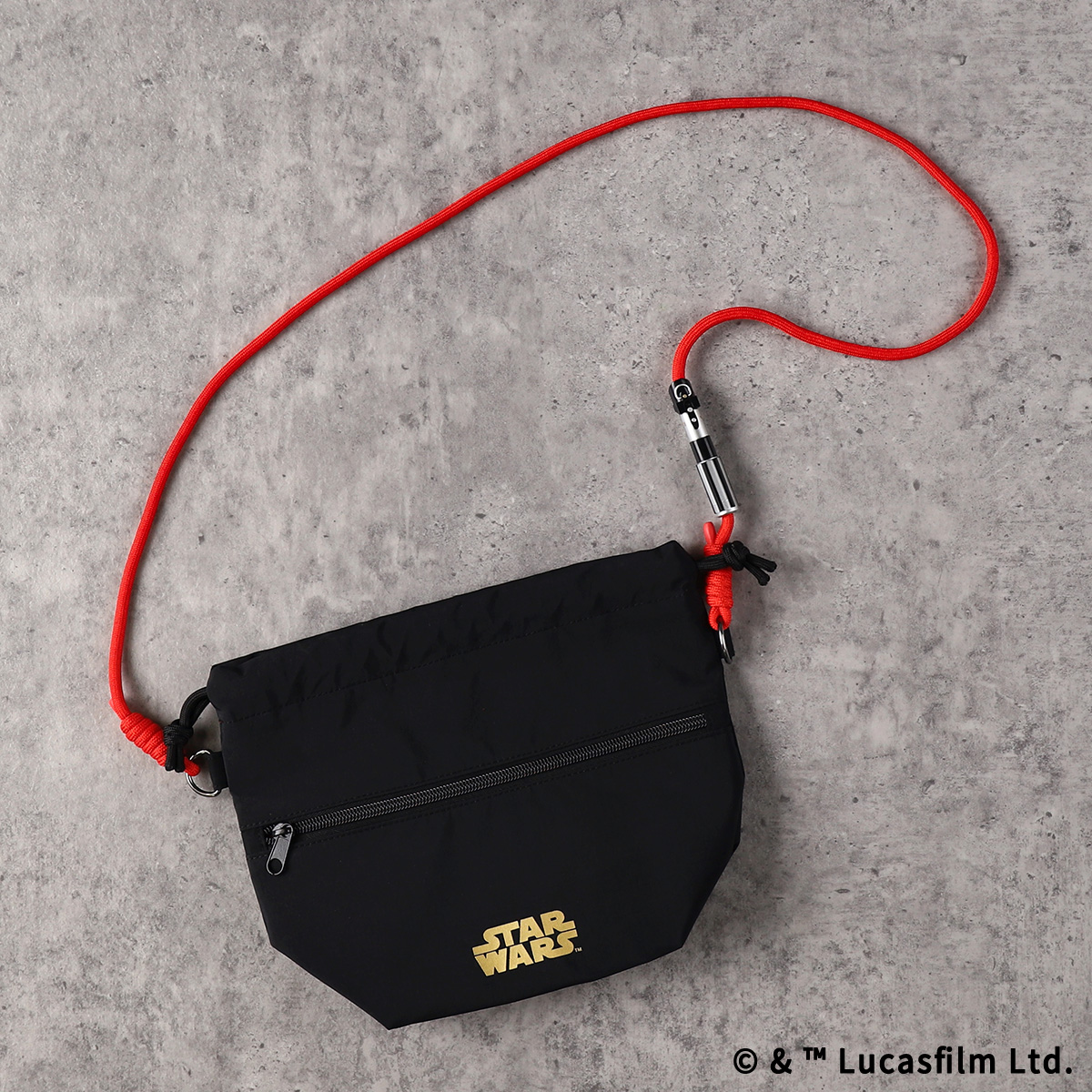 STAR WARS ライトセーバー 巾着ショルダーバッグ ダース・ベイダー