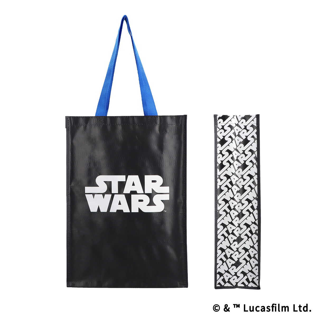 STAR WARS ロゴショッピングバッグ ブルー