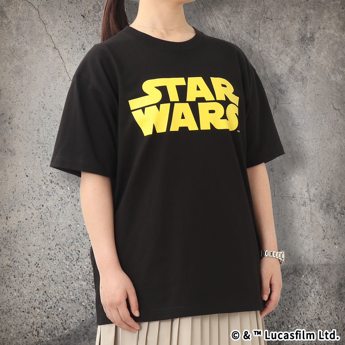 STAR WARS ロゴ・オープニング クロール エピソード4 Tシャツ