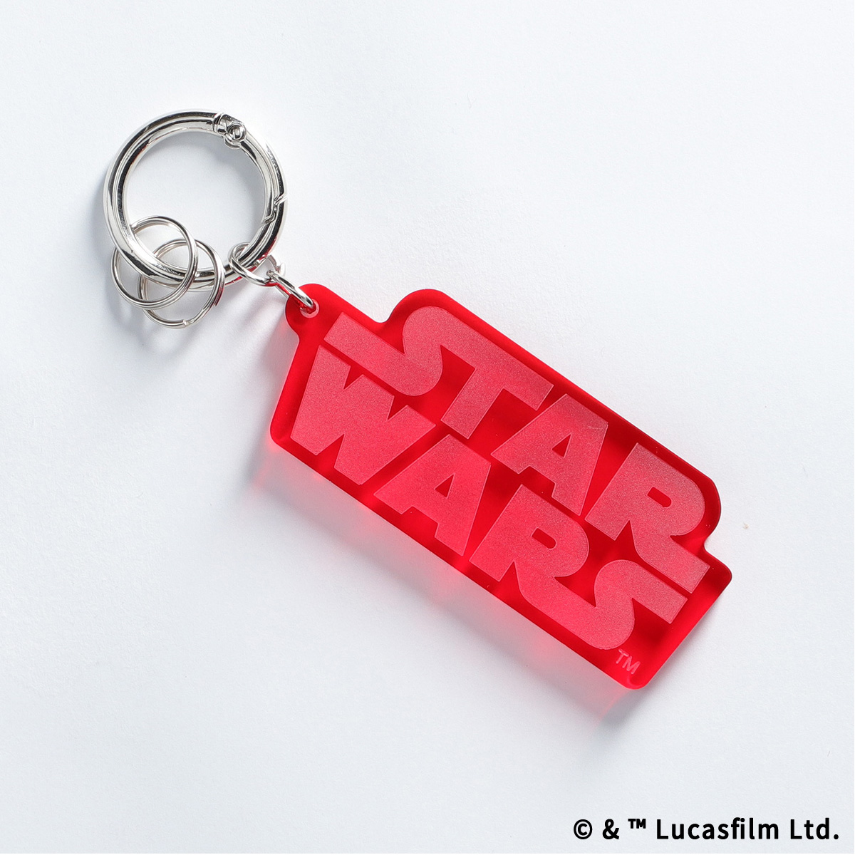 STAR WARS ロゴアクリルキーホルダー レッド | スター・ウォーズ
