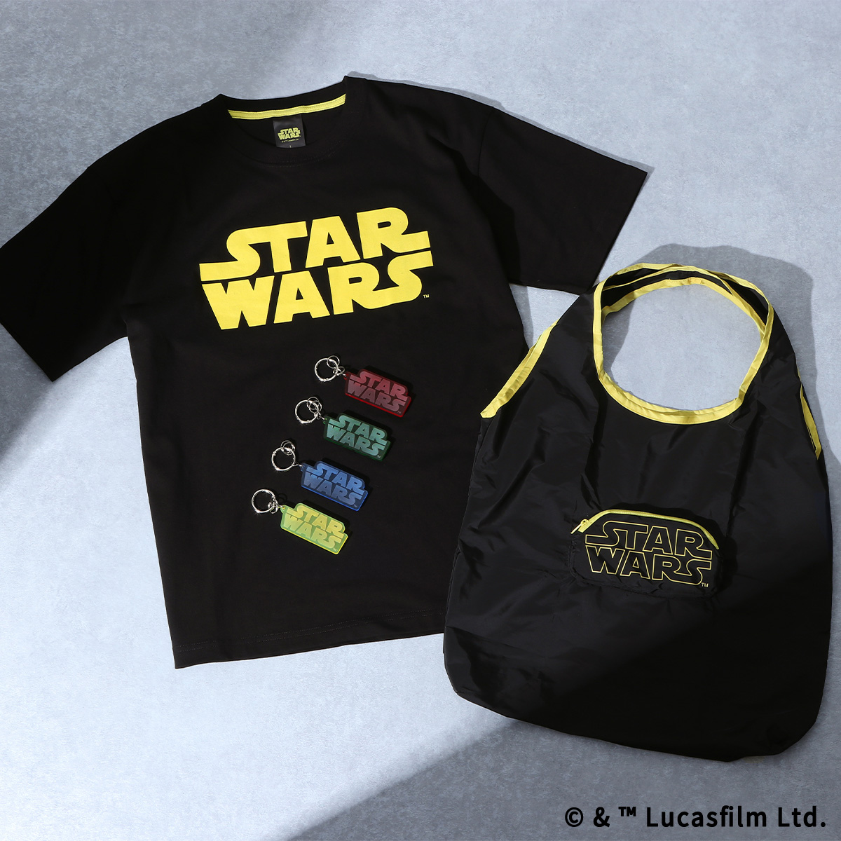 STAR WARS ロゴアクリルキーホルダー ブルー | スター・ウォーズ