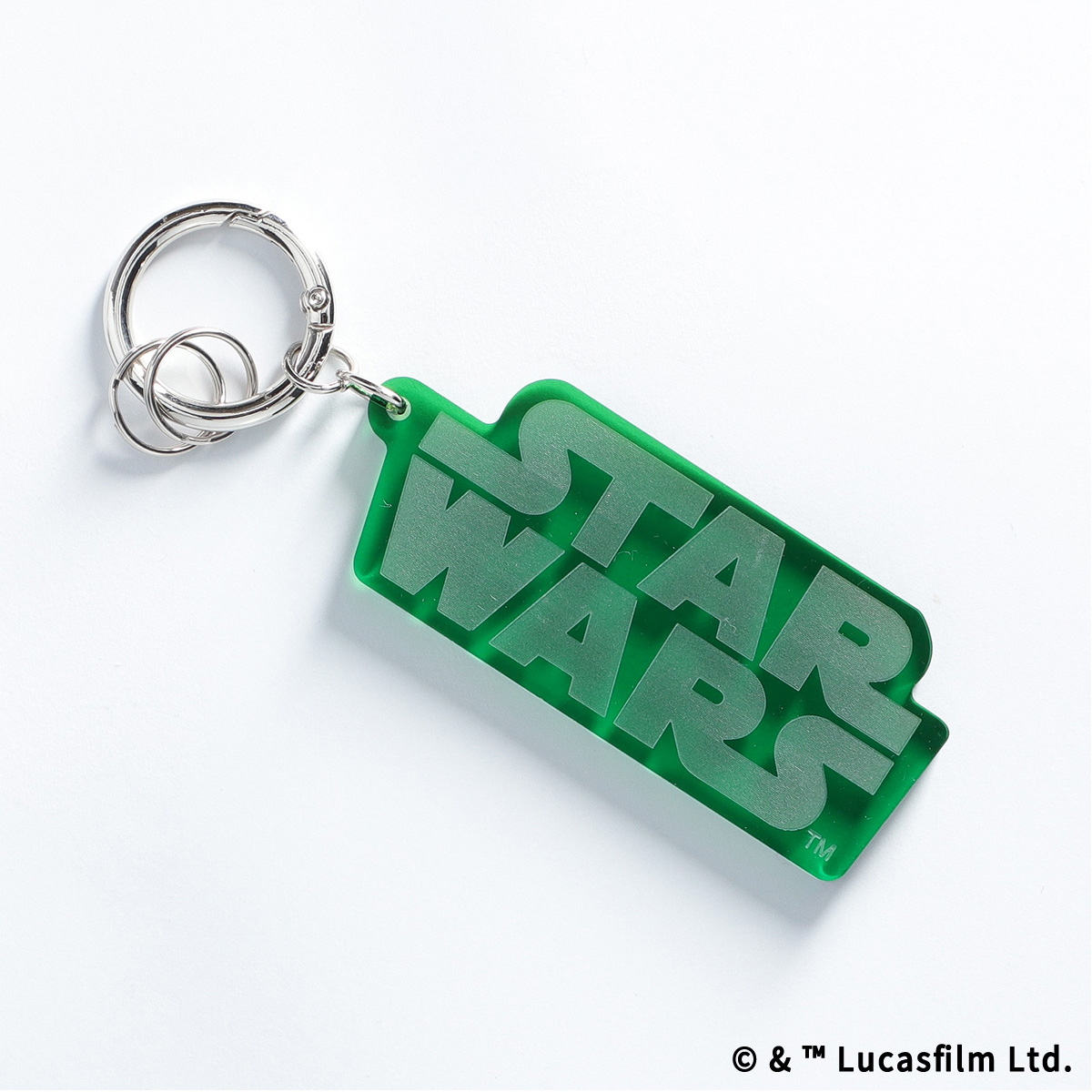 STAR WARS ロゴアクリルキーホルダー グリーン | スター・ウォーズ