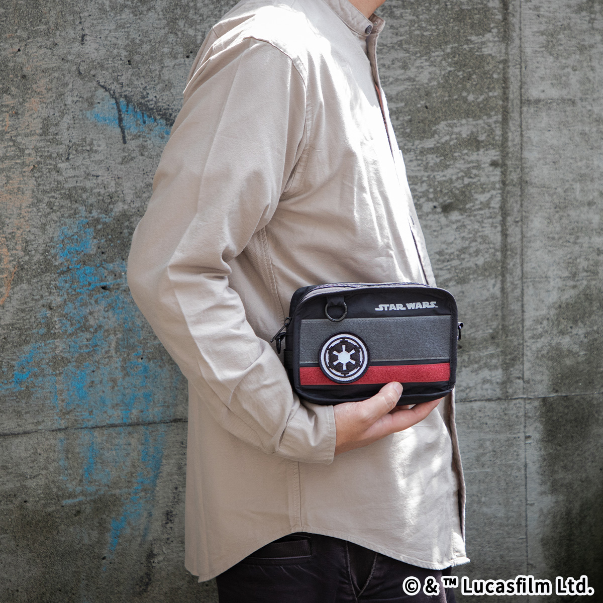 STAR WARS eLab BASIC スクエアポーチ ブラック