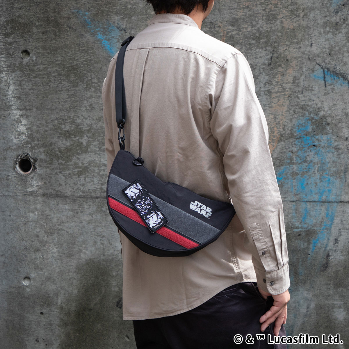 STAR WARS eLab BASIC ラウンドショルダーバッグ ブラック