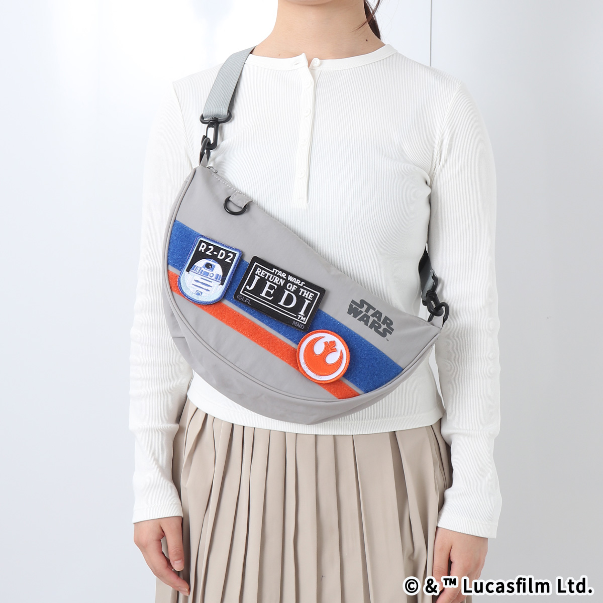 STAR WARS eLab BASIC ラウンドショルダーバッグ グレー
