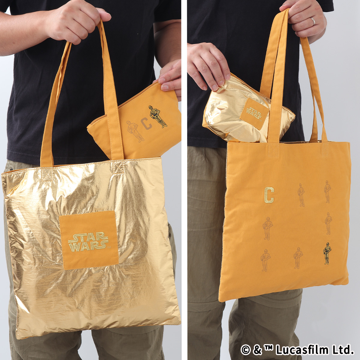 STAR WARS　COLORS　ポーチ　C-3PO