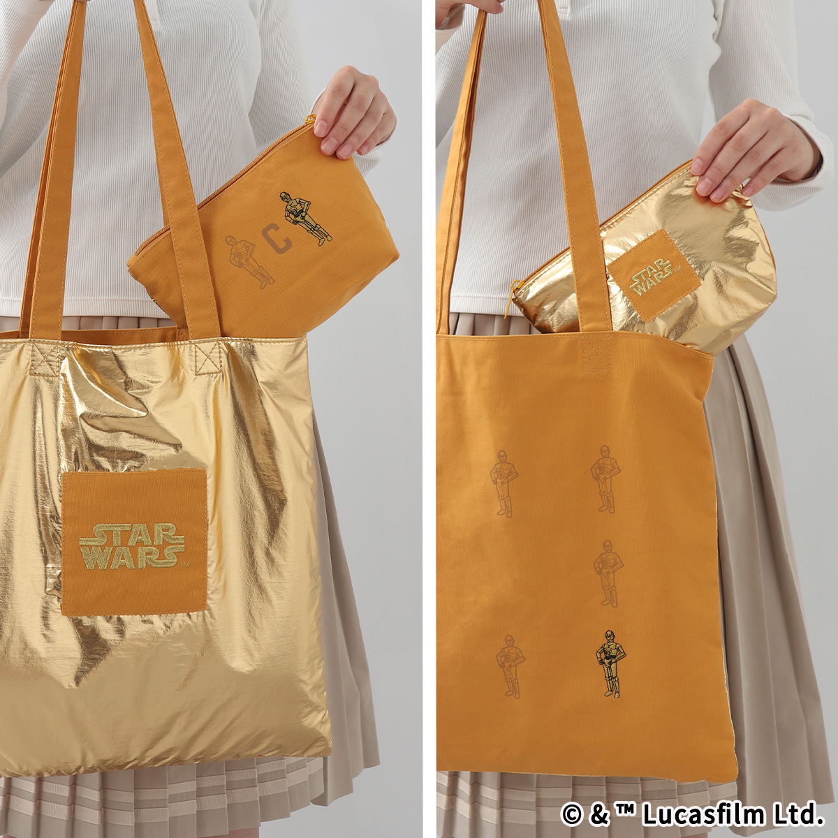 STAR WARS　COLORS　ポーチ　C-3PO