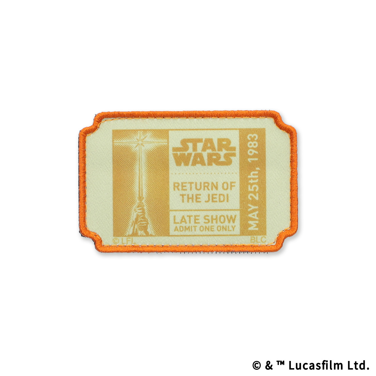 STAR WARS eLab プリントワッペン RETURN OF THE JEDI チケット STAR WARS eLab プリントワッペン RETURN OF THE JEDI チケット