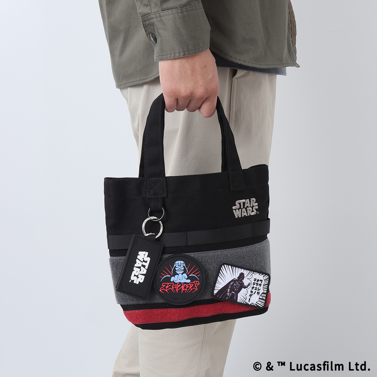 STAR WARS eLab ラバーキーホルダー スクエア ブラック
