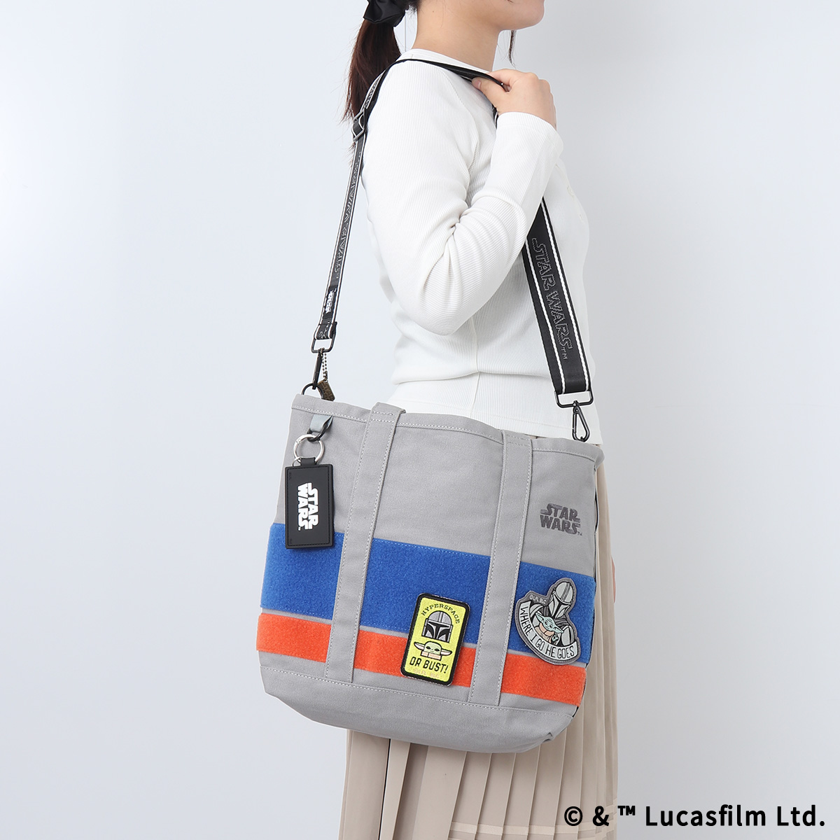 STAR WARS eLab ラバーキーホルダー スクエア ブラック