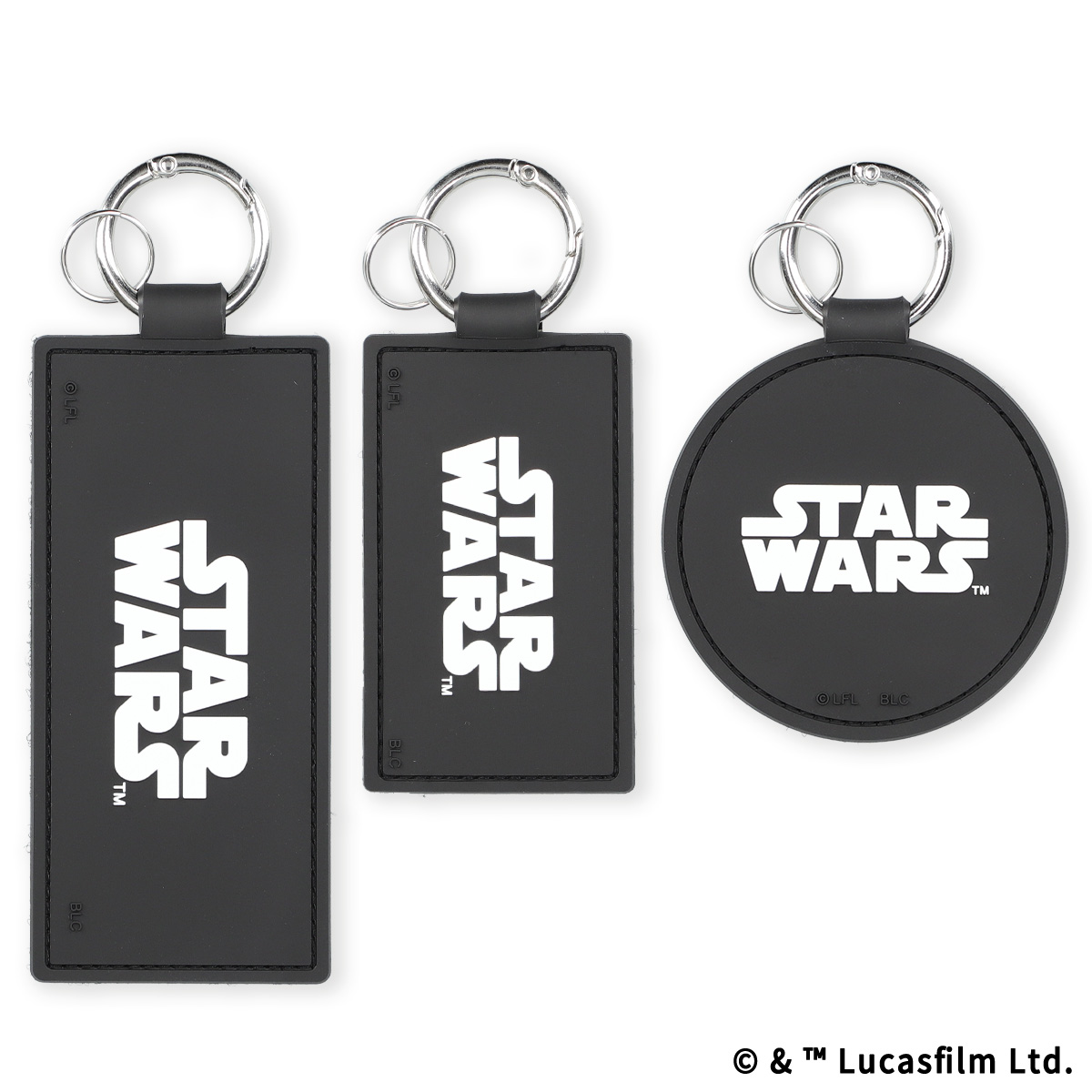 STAR WARS eLab ラバーキーホルダー スクエア ブラック