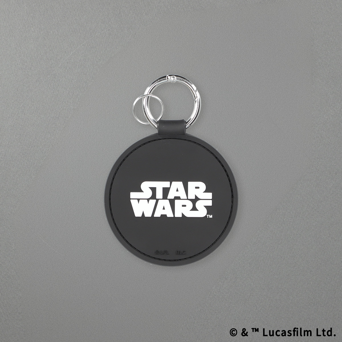 STAR WARS eLab ラバーキーホルダー ラウンド ブラック