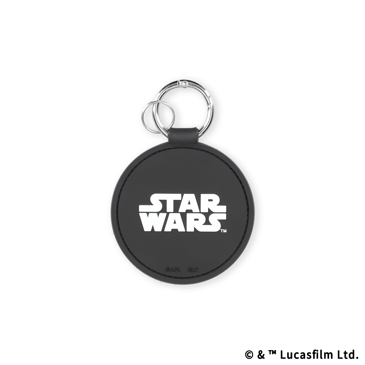 STAR WARS eLab ラバーキーホルダー ラウンド ブラック