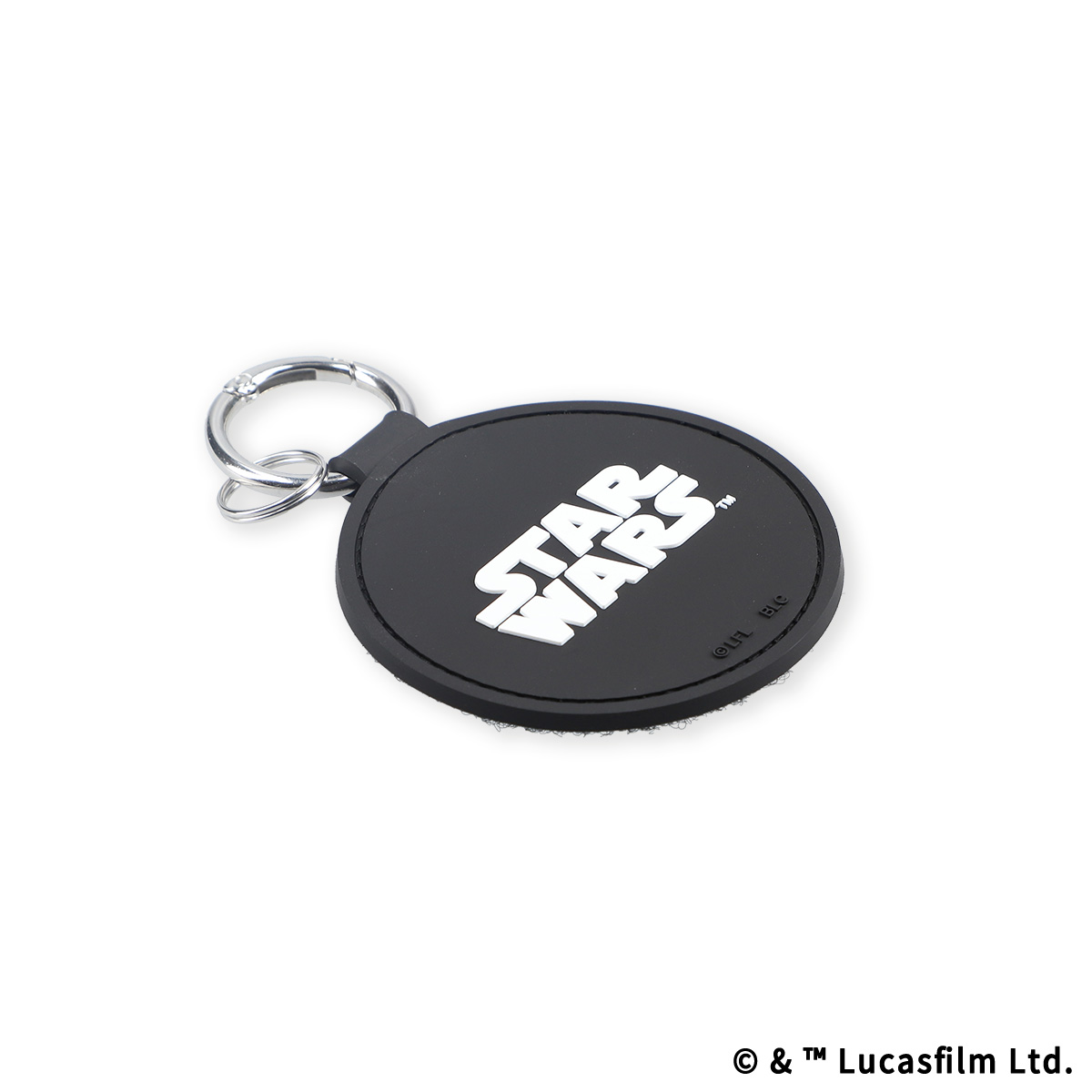 STAR WARS eLab ラバーキーホルダー ラウンド ブラック | スター