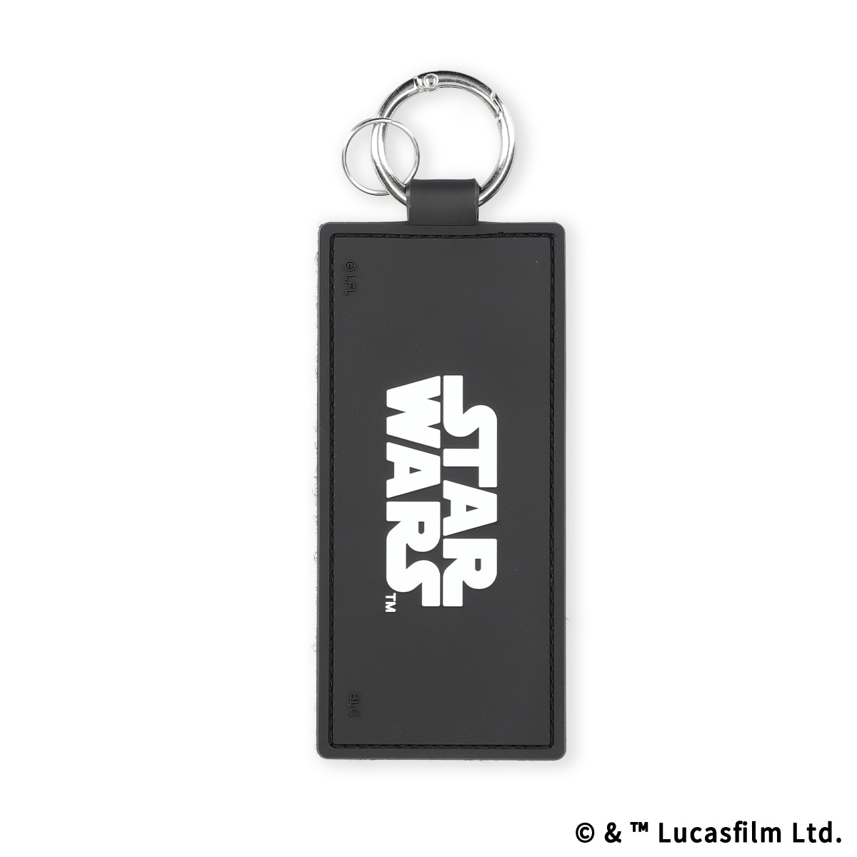 STAR WARS eLab ラバーキーホルダー スクエア M ブラック