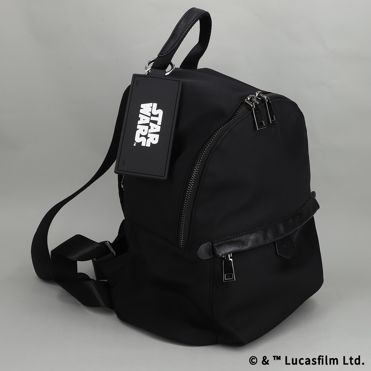 STAR WARS eLab ラバーキーホルダー スクエア M ブラック