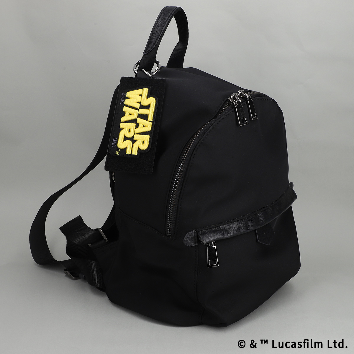 STAR WARS eLab ラバーキーホルダー スクエア M ブラック