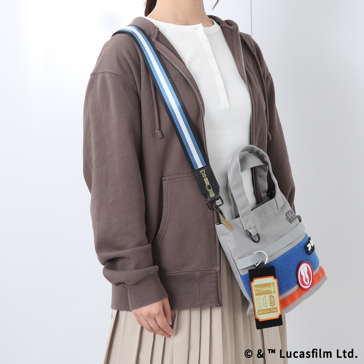STAR WARS eLab ラバーキーホルダー スクエア M ブラック