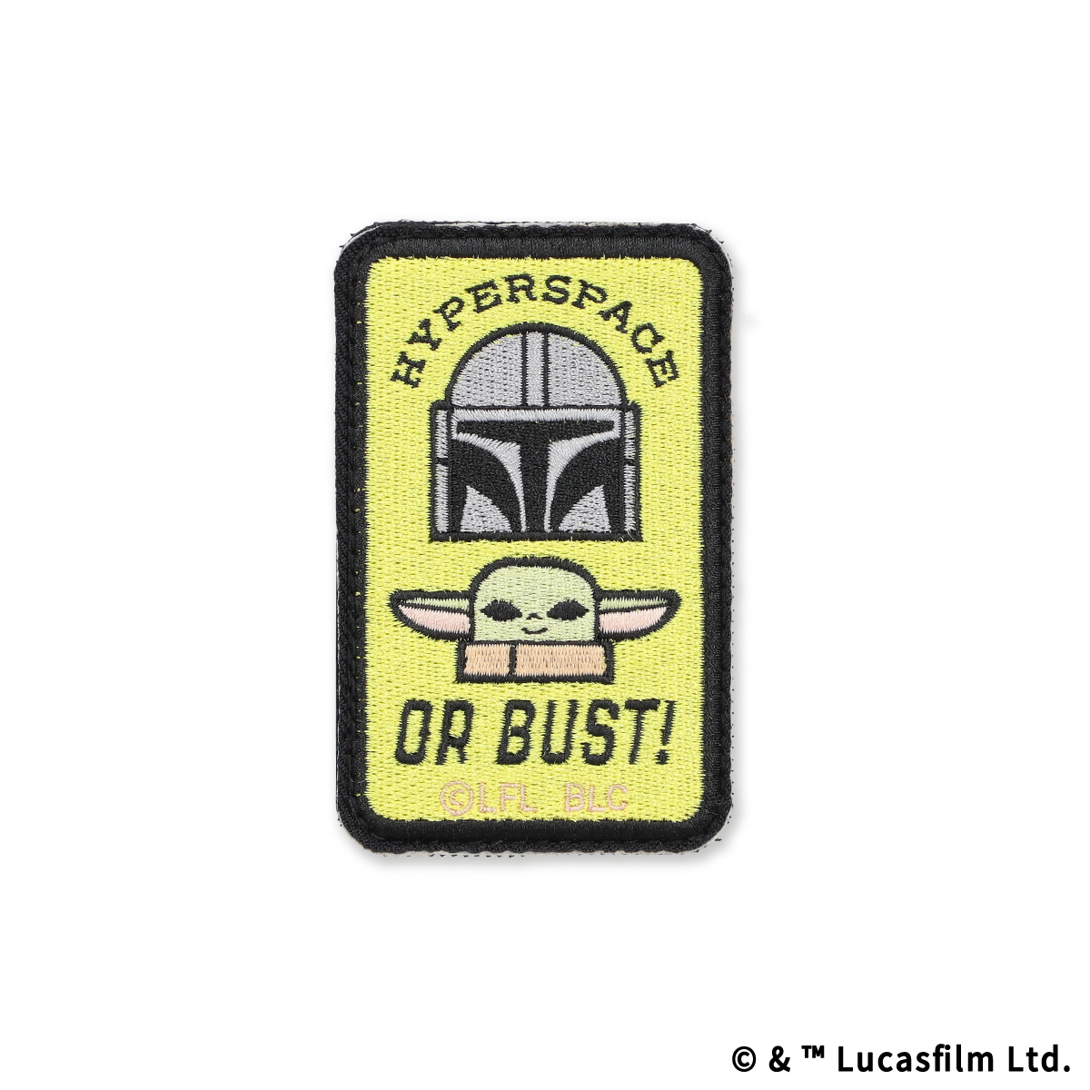 The Mandalorian eLab 刺繍ワッペン HYPERSPACE OR BUST | スター