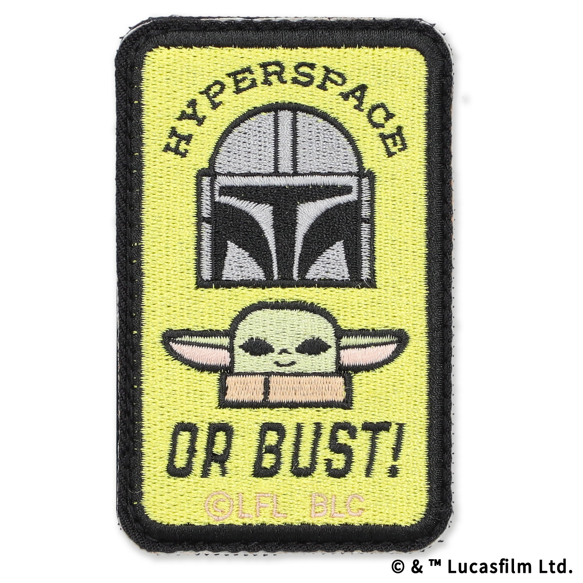 The Mandalorian eLab 刺繍ワッペン HYPERSPACE OR BUST