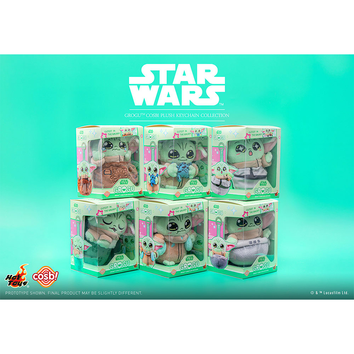 コスビ・ぬいぐるみ スター・ウォーズ／グローグー：キューテスト・イン・ザ・ギャラクシー  マンダロリアンのヘルメット