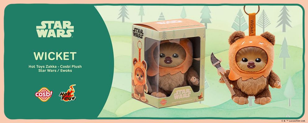 【ホットトイズ・ZAKKA】コスビ・ぬいぐるみ『スター・ウォーズ／イウォーク物語』ウィケット