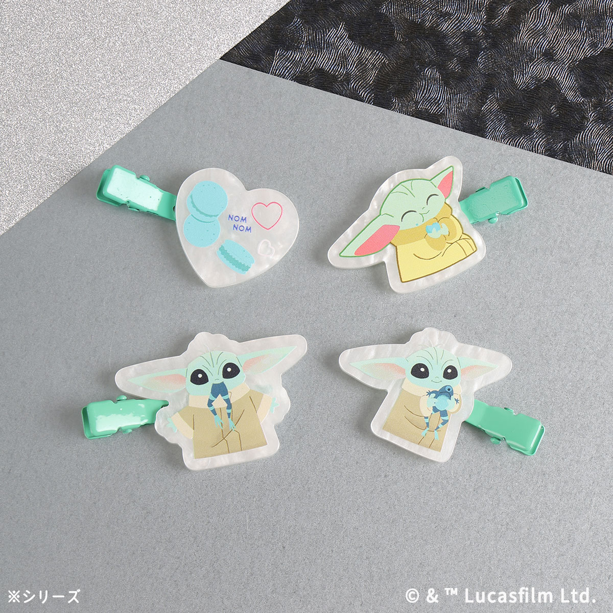 STARWARS グローグー＆カエル 前髪クリップ  2個セット