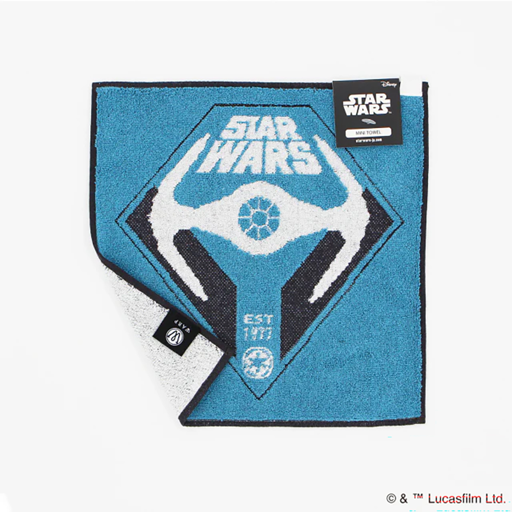 『WARP』 「STAR WARS」 ミニタオル +4 「タイ・ファイター」 ブルー