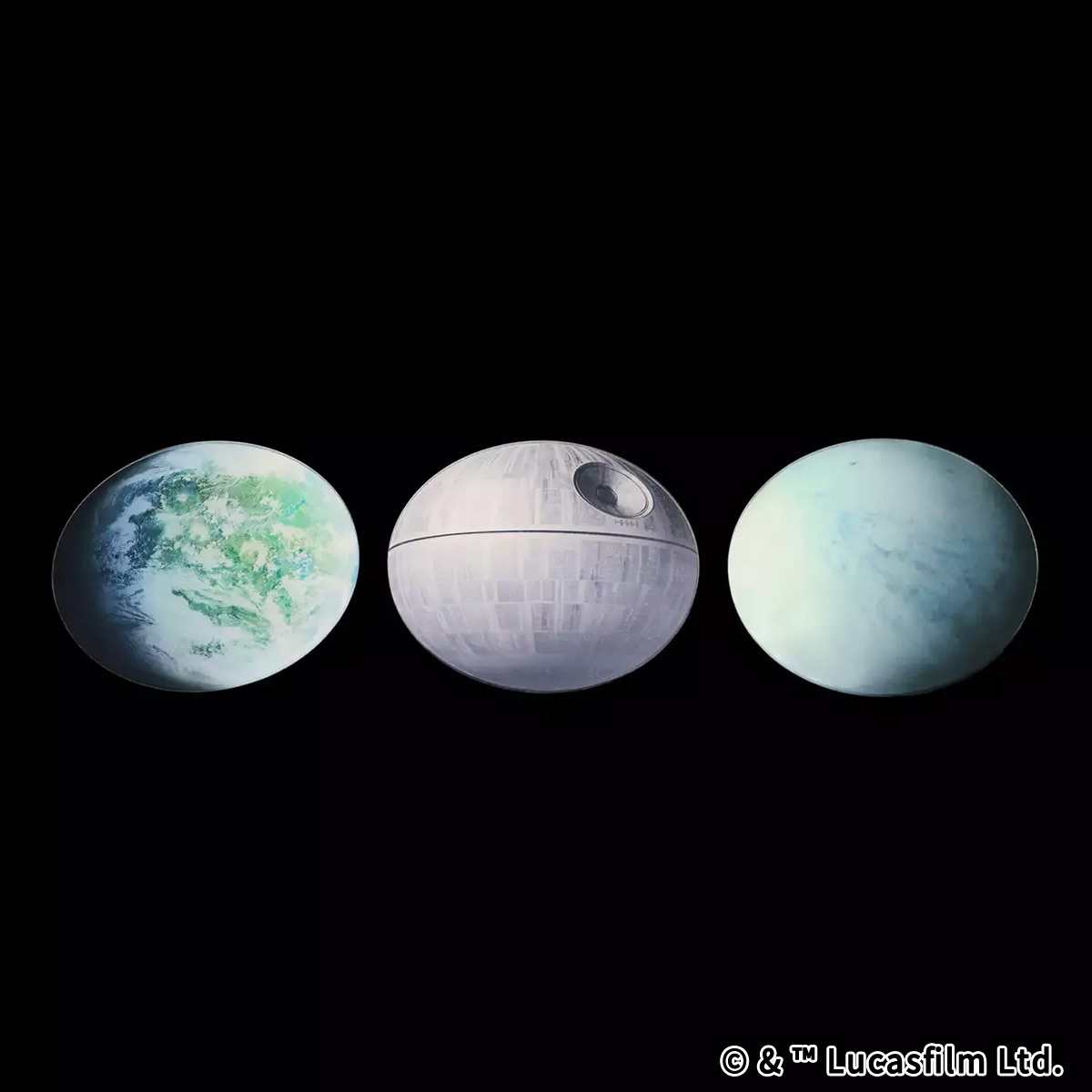 『スター・ウォーズ』【惑星コースター】Aセット＜ダゴバ／デス・スター／ホス＞
