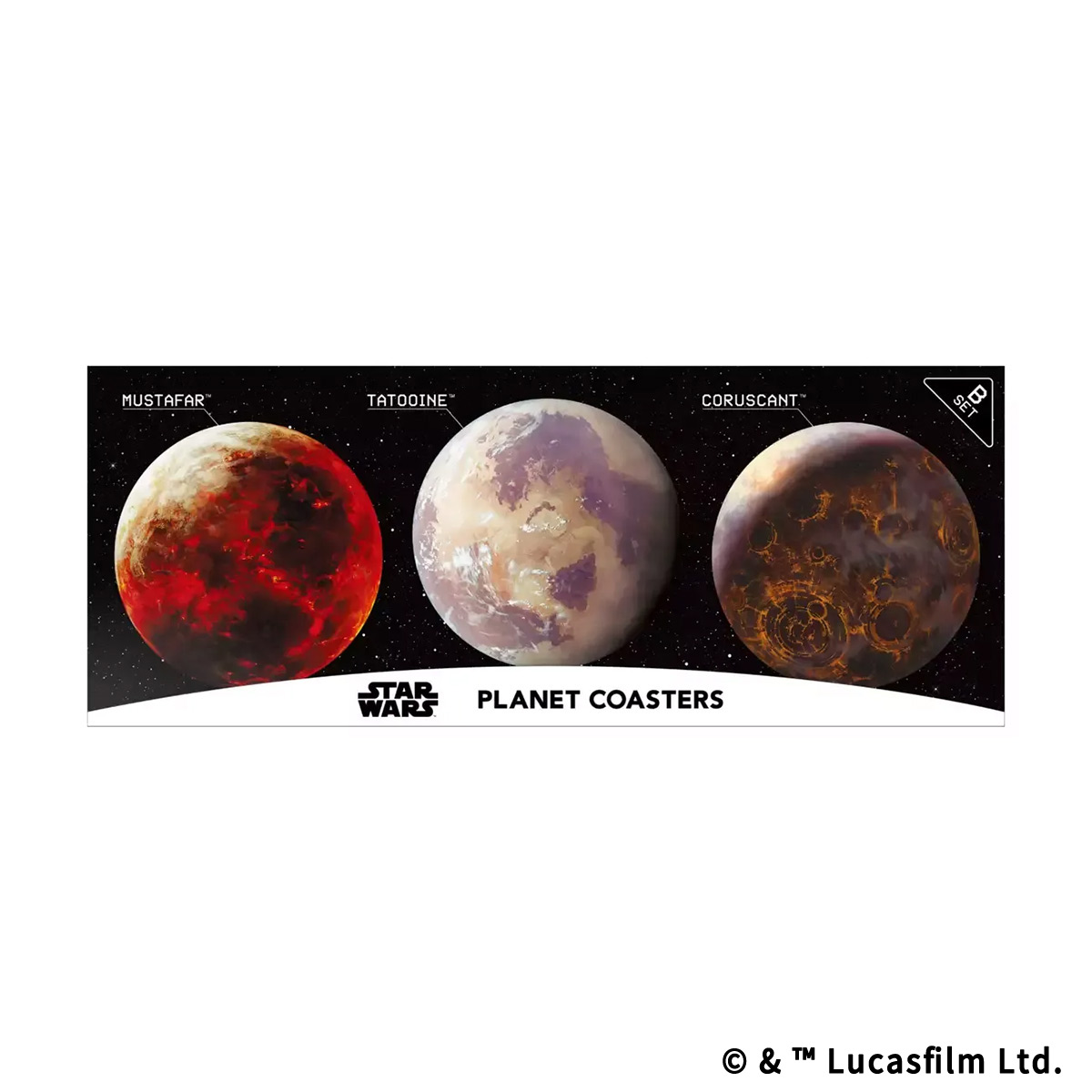 『スター・ウォーズ』【惑星コースター】Bセット＜ムスタファー／タトゥイーン／コルサント＞