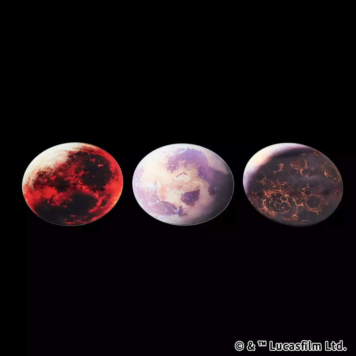 『スター・ウォーズ』【惑星コースター】Bセット＜ムスタファー／タトゥイーン／コルサント＞