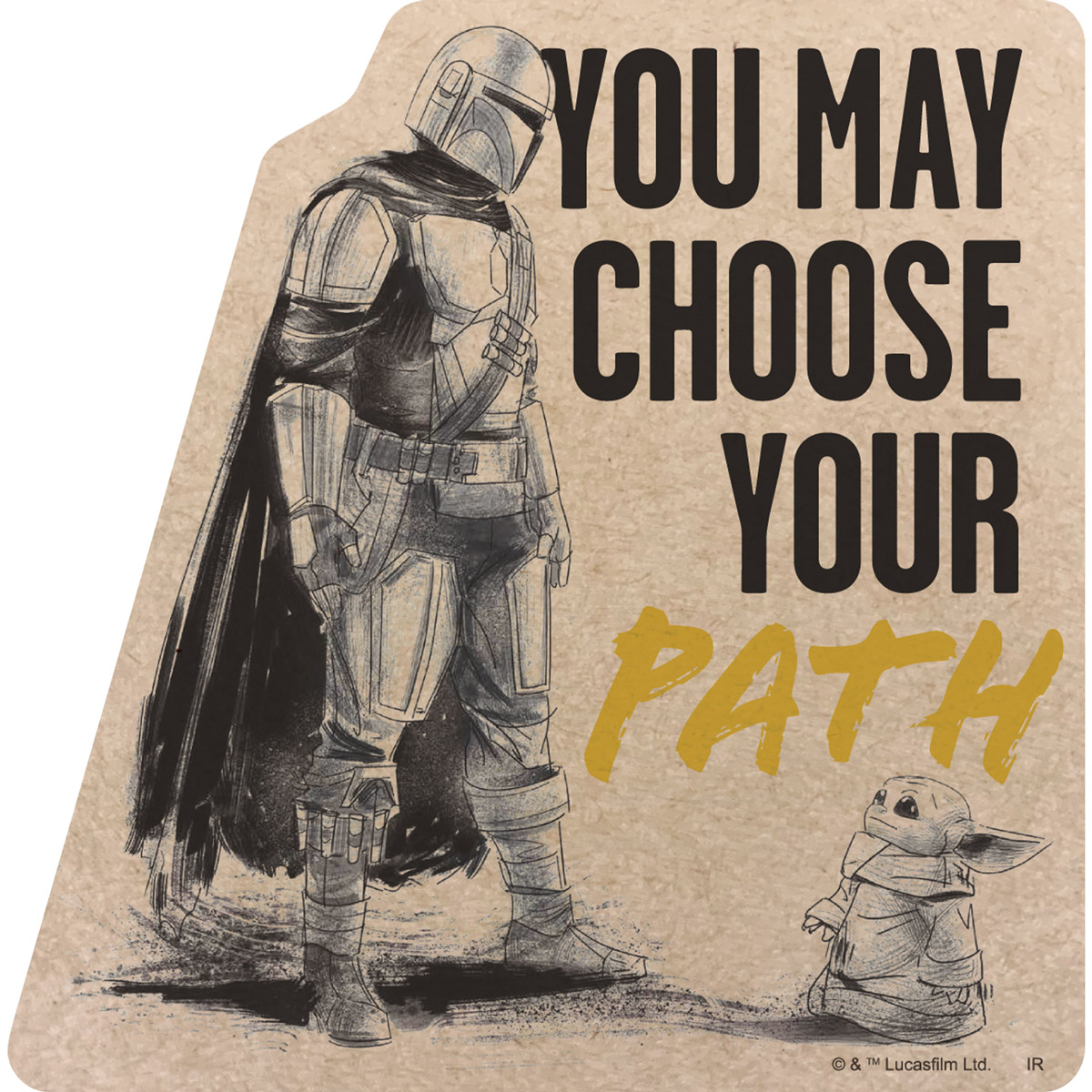 マンダロリアン クラフトミニステッカーD