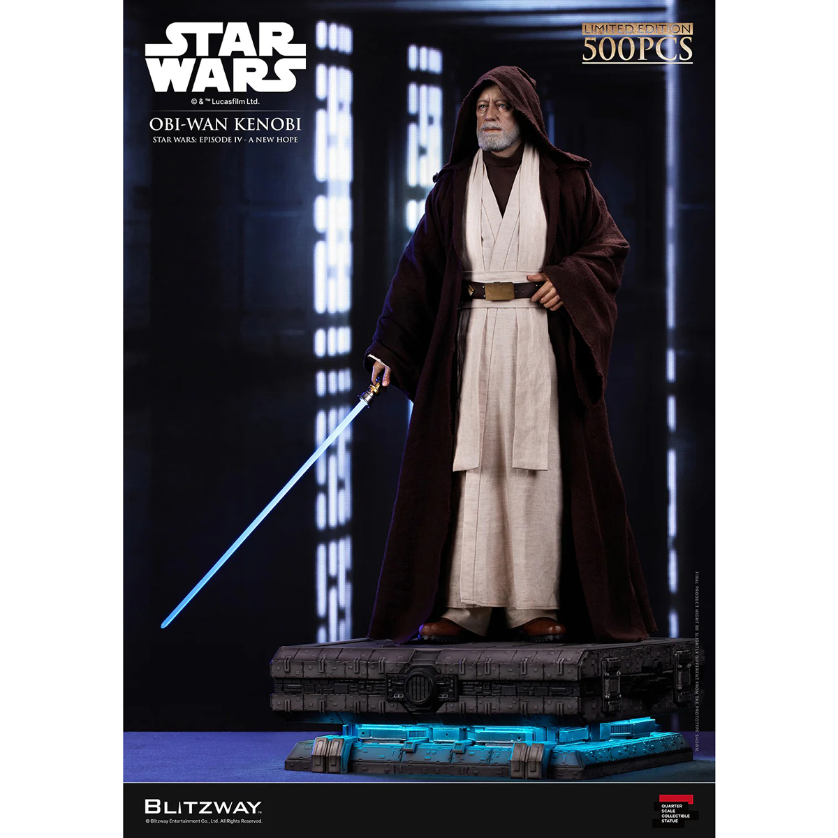 【予約商品】STAR WARS オビ＝ワン・ケノービ (スター・ウォーズ エピソード4／新たなる希望) 1/4 SCALE ACTION STATUE ≪2026年12月下旬発送予定≫
